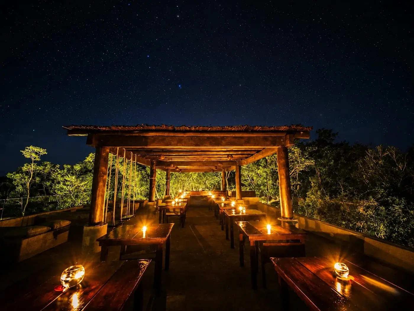 Rooftop dining under the stars at Amari Medical Institute